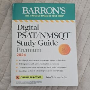 Barron's Digital PSAT/NMSQT Study Guide 2024 - Green and White